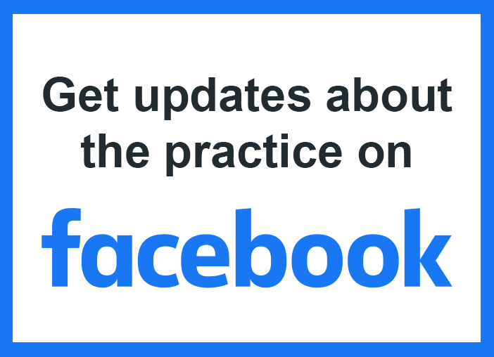 Get updates about the practice on Facebook